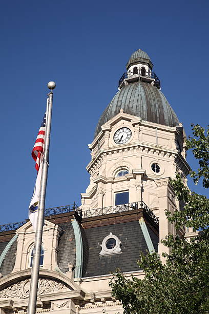 American Courthouse and Flag