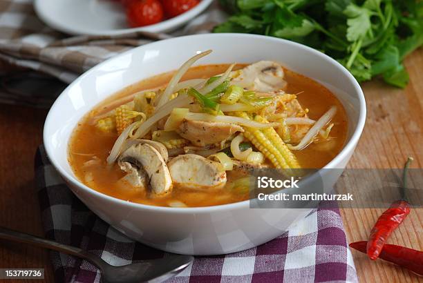 Chicken Soup Stock Photo - Download Image Now - Baby Vegetable, Bean Sprout, Chicken Soup
