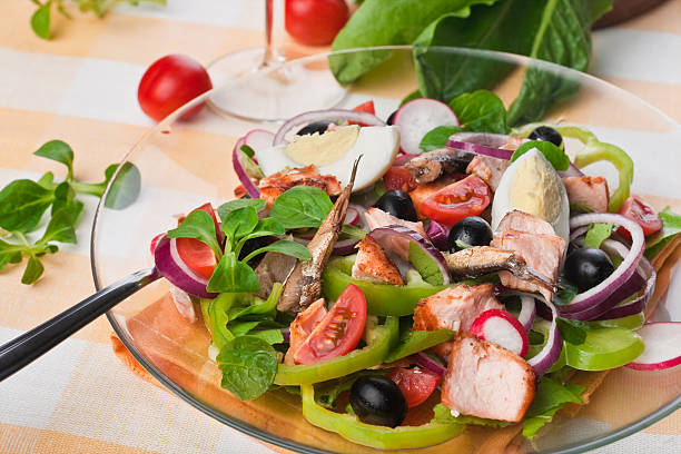 istock Salad a la Nicoise with salmon 153719854