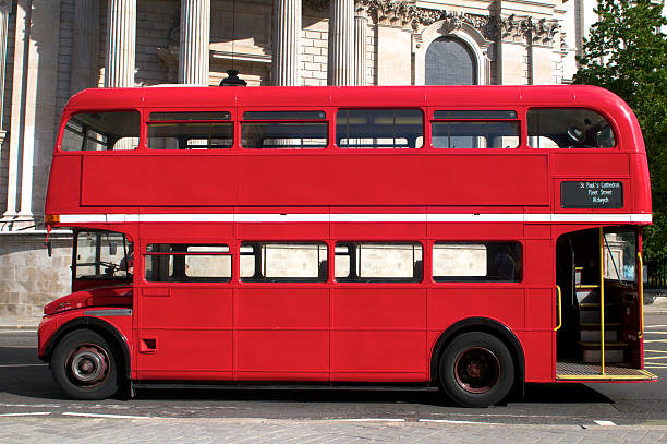 Double Decker bus in London stock photo