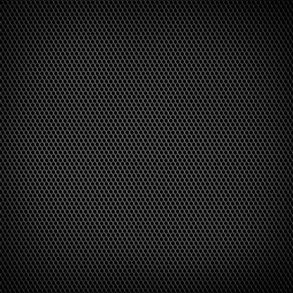 Black metal grid (hole shaped} with center highlight. Background image