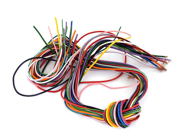 istock Close up of multicoloured wire 153720140
