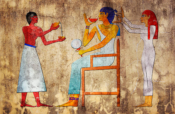 istock Ancient art depicting an Egyptian hairdresser 153720857