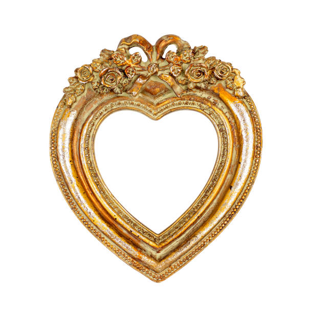 istock Old Love In Heart Picture Frame 153720876