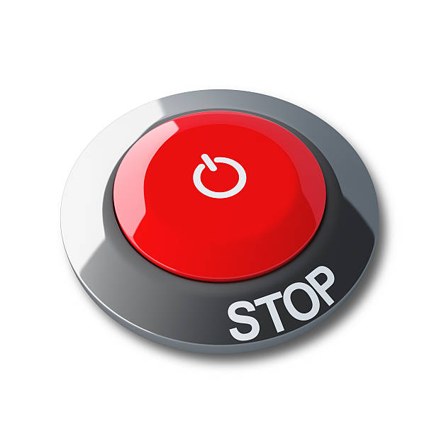 stop button stock photo