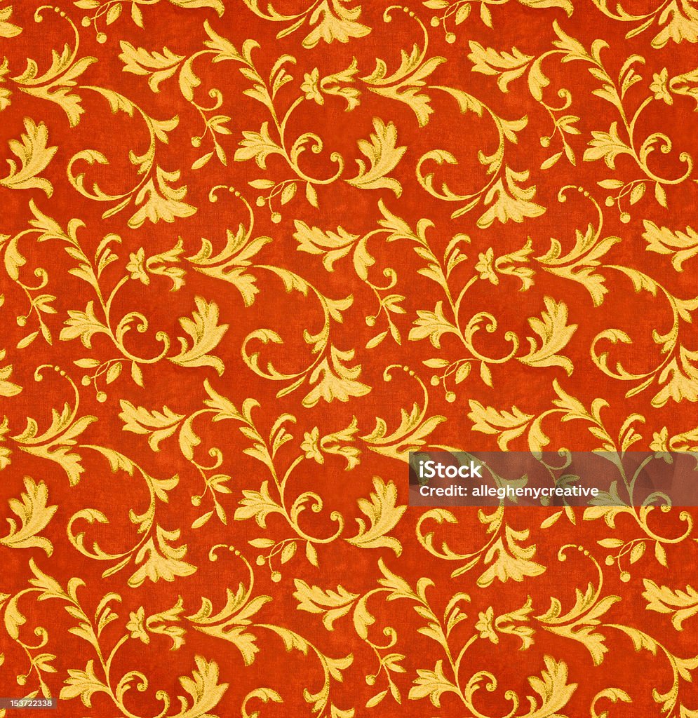 Sans couture tissu motif fleuri de style victorien - Photo de Art libre de droits