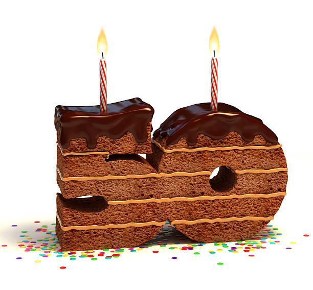 istock number fifty shaped chocolate cake 153722593