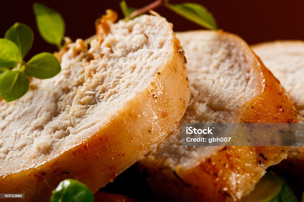 Roasted turkey fillet and vegetables Roasted meat and vegetables Appetizer Stock Photo