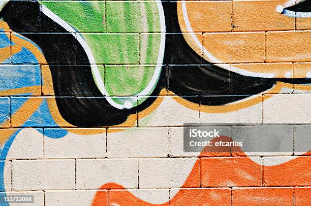 Graffiti On Wall Stock Photo - Download Image Now - Mural, Paint, Backgrounds