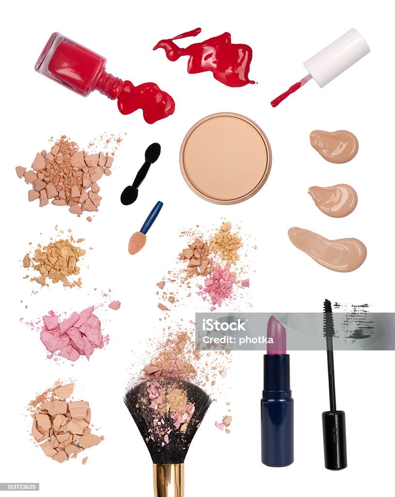 Assortment of cosmetics and beauty products Set of make up products Beauty Product Stock Photo
