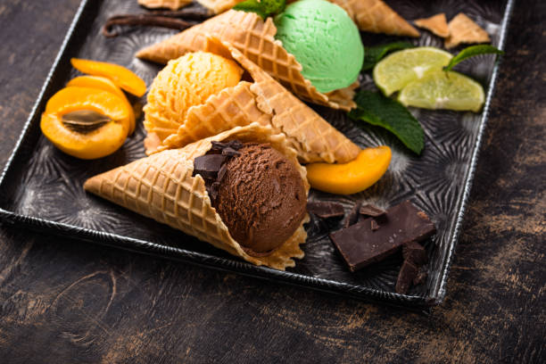 istock Assortment of different taste of ice cream 1537236502