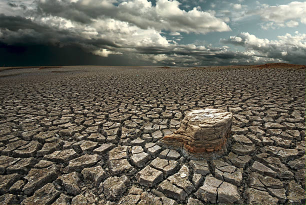 Dry lake bed Cracked land dry riverbed stock pictures, royalty-free photos & images