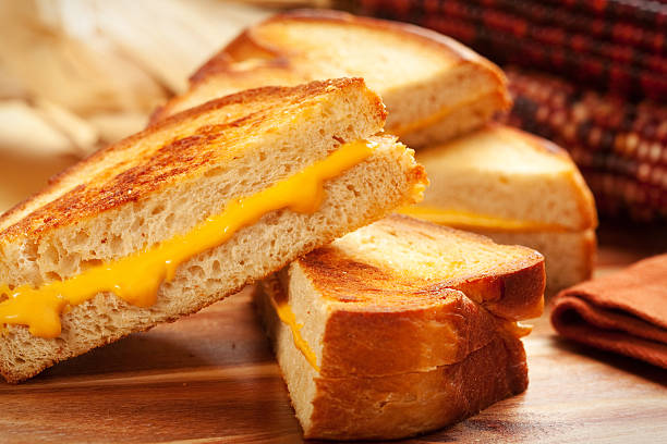 Grilled Cheese Sandwich stock photo