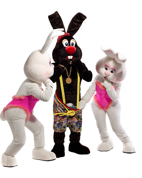 mascot bunny costume - confused scene