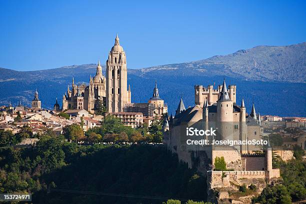 Panoramic View Of Segovia Spain Stock Photo - Download Image Now - Alcazar Castle, Castilla y León, Castle