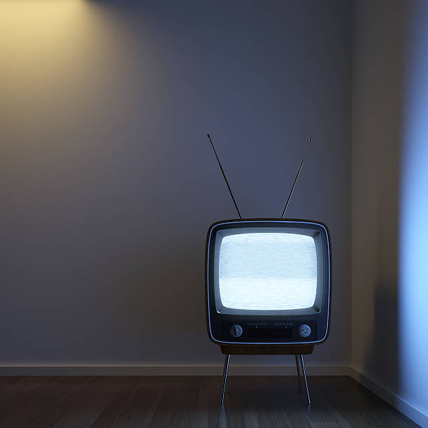 istock Retro TV alone in the corner 153725656