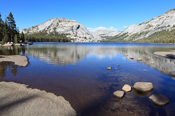 Tenaya Lake in Yosemite National Park, California stock photo