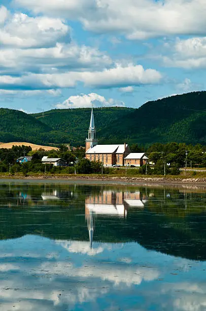 Carleton-sur-mer village reflexion into the bay