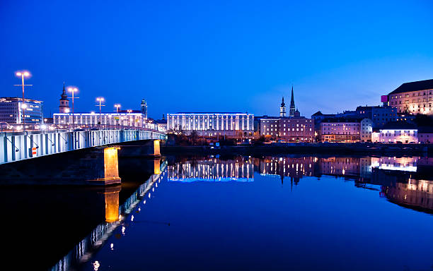 istock Blue Hour long exposure of Austria's Danube River 153726085