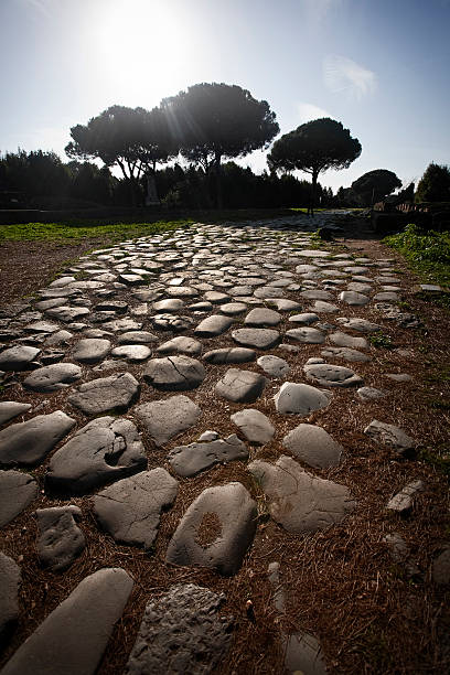 istock Roman Road at Ostia Antica Archeological Site 153726164