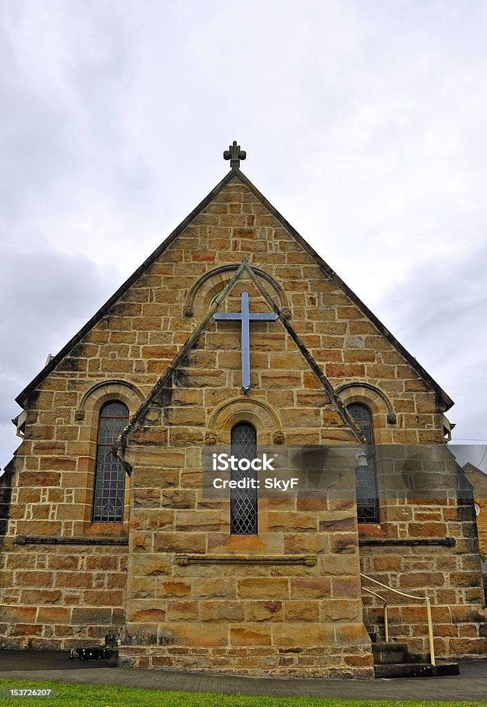 historic Church historic church in Nowra, New South Wales Australia, on a overcast day Shoalhaven Stock Photo