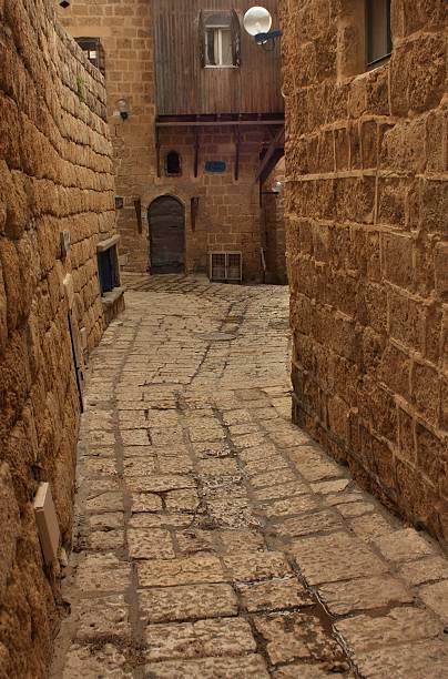 istock Old Jaffa street, Israel 153727026