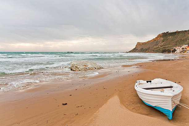 istock Boat parked on a beautiful beach 153727205