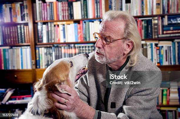 Velhos Amigos - Fotografias de stock e mais imagens de Cão - Cão, Biblioteca, Falar