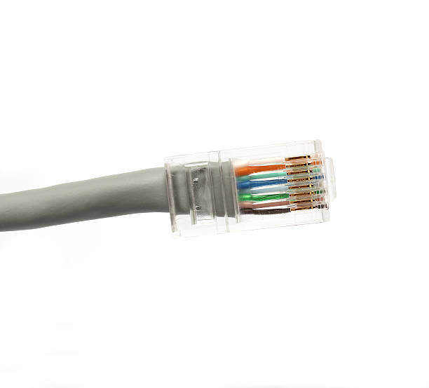 wtyczka kabla sieci ethernet rj45 - computer cable nobody rj45 network connection plug zdjęcia i obrazy z banku zdjęć