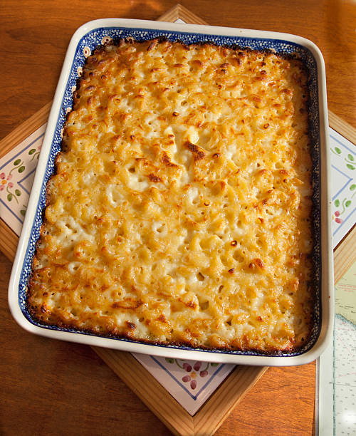 Hot Bubbling Macaroni stock photo