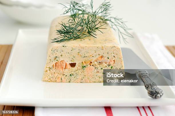 Plated Fresh And Smoked Salmon Terrine Stock Photo - Download Image Now - Pate, Fish, Salmon - Seafood