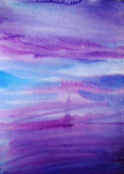 istock Watercolor hand painted blue dramatic background for scrapbooking 153728487