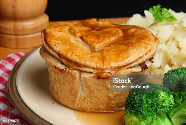Steak Pie Meal Stock Photo - Download Image Now - Steak and Kidney Pie, Meat Pie, Savory Pie