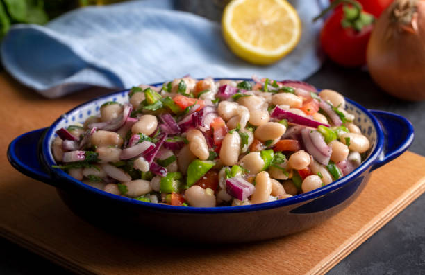 istock Turkish foods; dried beans salad (Turkish name; piyaz) 1537298690