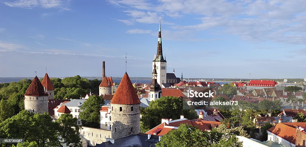 Old Tallinn no Verão - Royalty-free Estónia Foto de stock