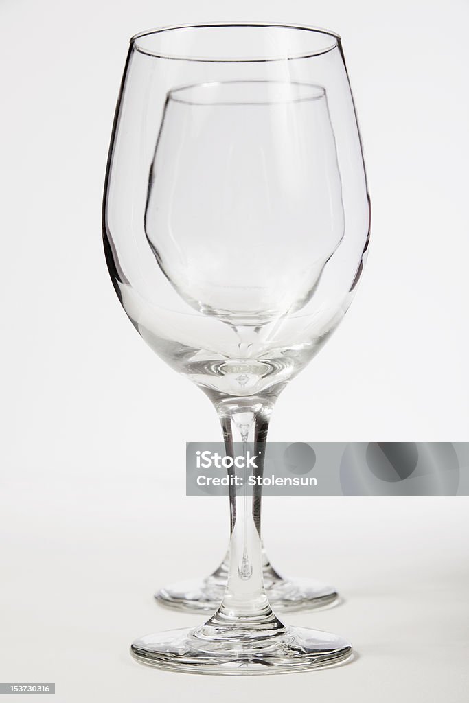 2 つのグラスワイン - からっぽのロイヤリティフリーストックフォト