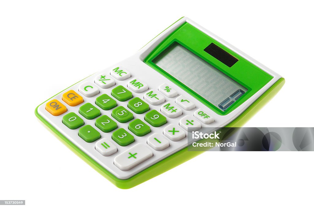 Verde calculadora - Royalty-free Calculadora Foto de stock