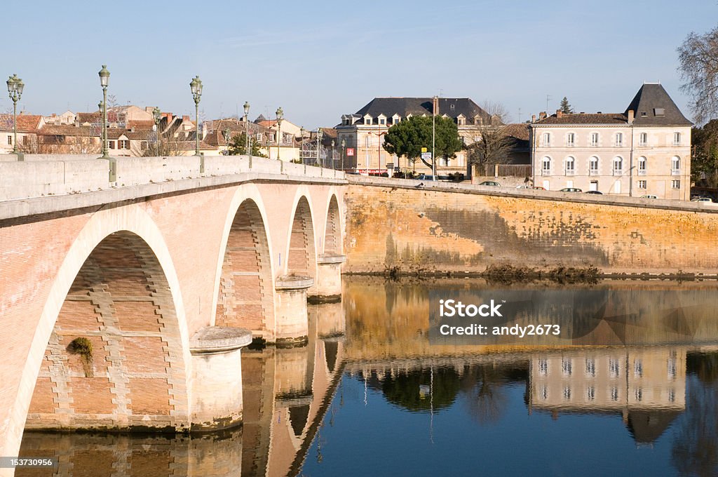 Brücke bei Bergerac Frankreich - Lizenzfrei Bergerac Stock-Foto