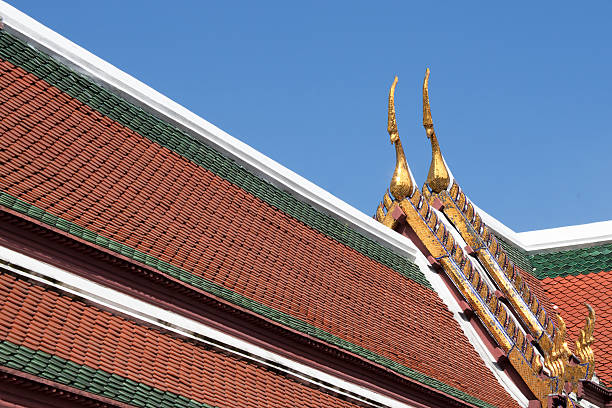 temple roof stock photo