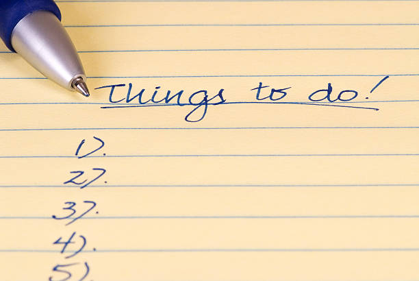 Things to Do! stock photo