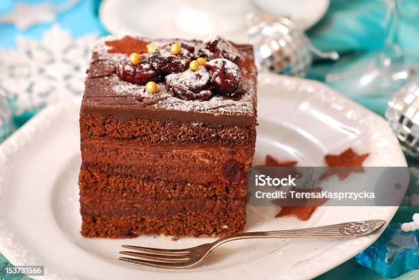 Weihnachten Gingerbread Cake Stockfoto und mehr Bilder von Backen - Backen, Blau, Braun