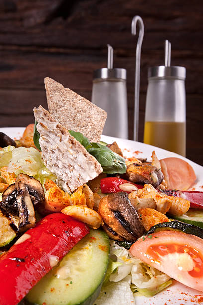 istock Italian grilled salad with chicken 153731881