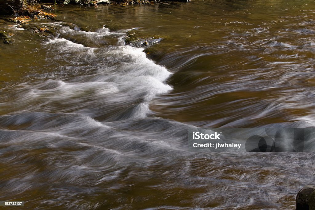 Flowing Water, Autumn, Tellico River, Cherokee NF Flowing Water, Autumn, Tellico River, Cherokee National Forest, TN Appalachia Stock Photo