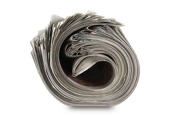 istock Roll up news paper 153734452