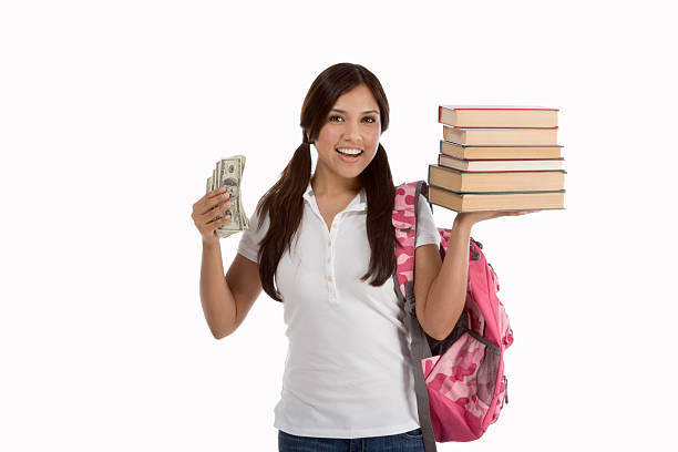 Cost of education student loan and financial aid stock photo