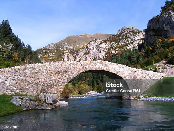 Puente Foto de stock y más banco de imágenes de Parque Nacional de Ordesa - Parque Nacional de Ordesa, Agua, Aire libre