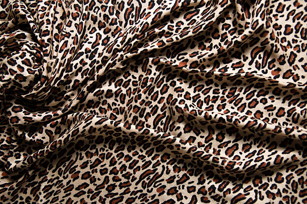 istock Folds of stylish leopard scarf. 153736657