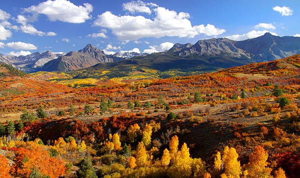 istock Dallas Divide mountain pass in Colorado with fall colors 153737171