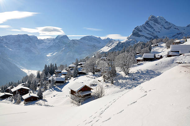 istock Braunwald, famous Swiss skiing resort 153737285