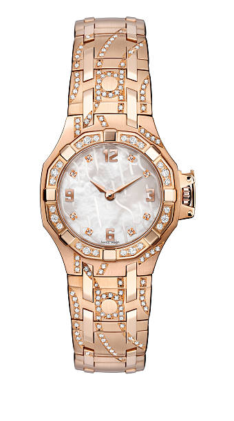 armbanduhr für damen - gold watch stock-fotos und bilder